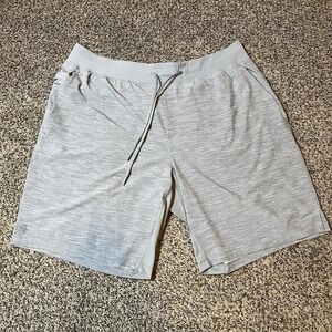 Lululemon Pace Breaker Linerless Short Mens XXL Heathered Gray 9 Inch Inseam